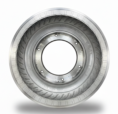 Motorcycle tire mold sample